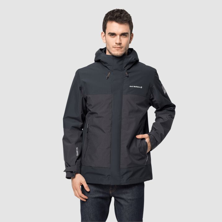 Chamarra Jack Wolfskin Dna Supernova 3in1 Hombre Negros Mexico-6274815